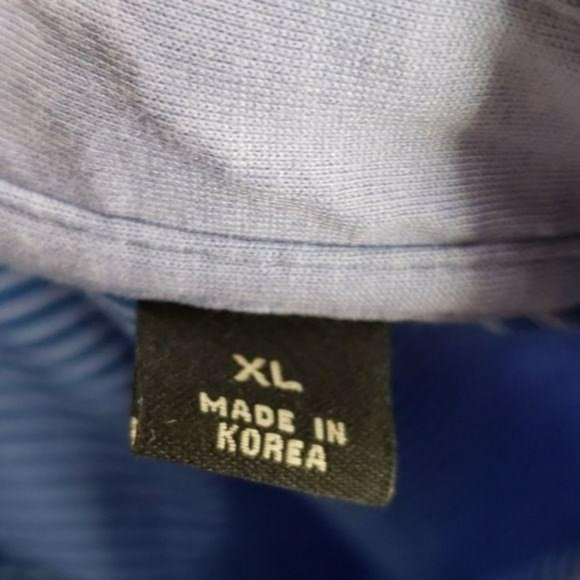 Callaway Golf‎ Men's Blue & White Striped Polo Shirt Size XL - Picture 7 of 8